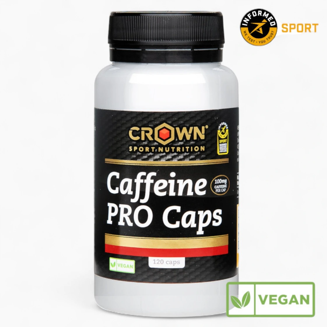 bote de capsulas de cafeina de crown