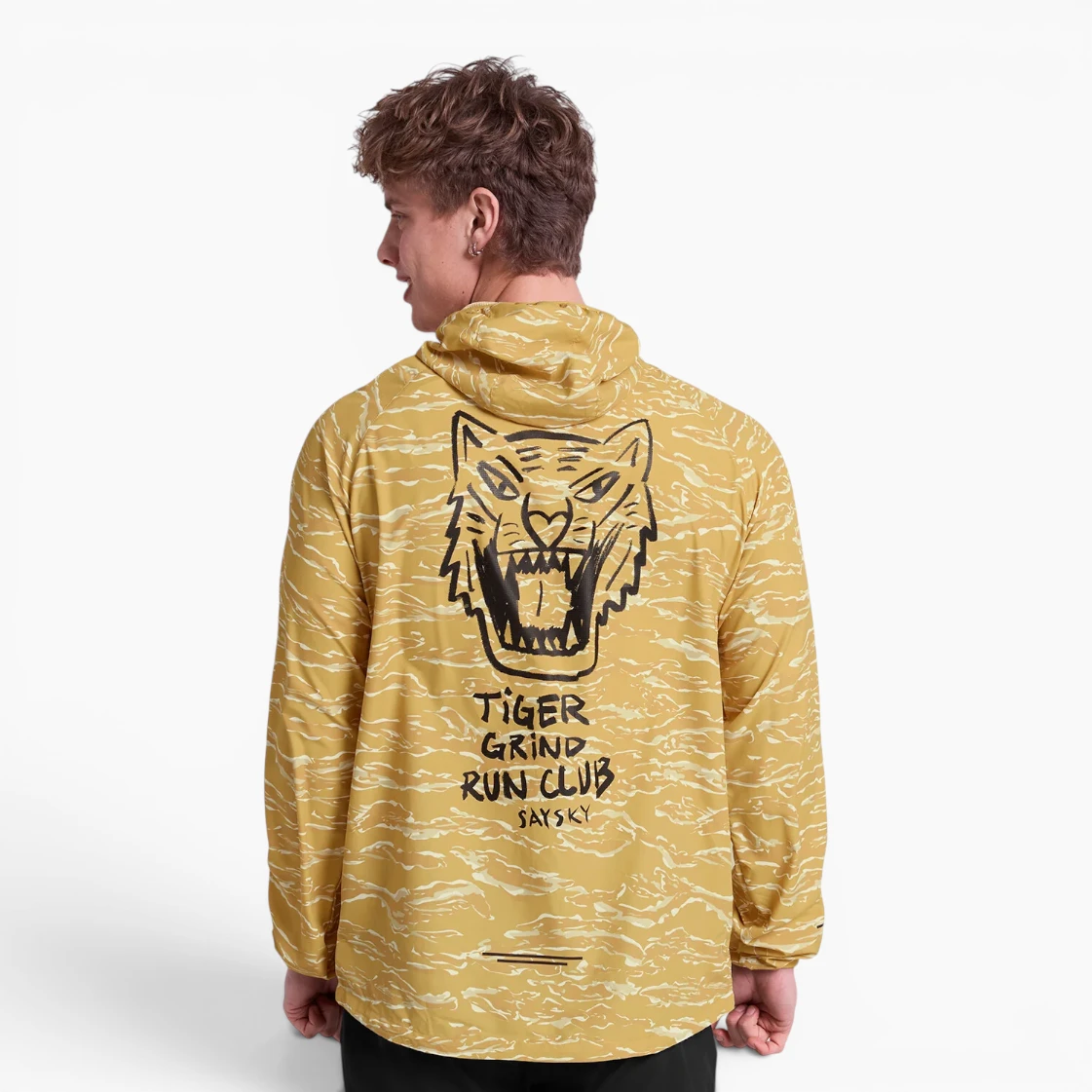 Chaqueta SAYSKY Tiger Pace Jacket Yellow Camo para running
