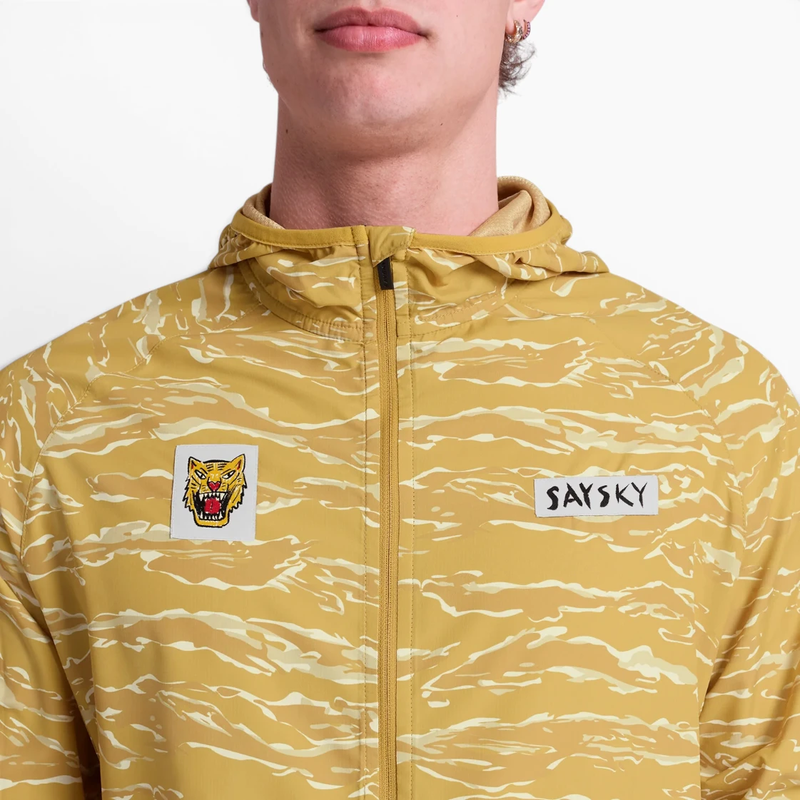 Chaqueta SAYSKY Tiger Pace Jacket Yellow Camo para running