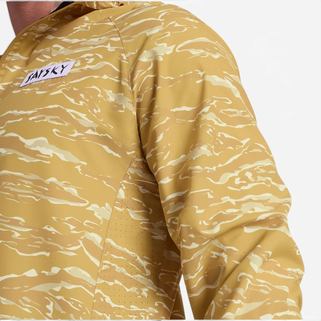 Chaqueta SAYSKY Tiger Pace Jacket Yellow Camo para running