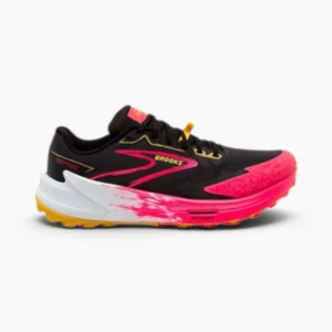 ZAPATILLA BROOKS CATAMOUNT 3 NEGRA Y ROSA - OUTLET