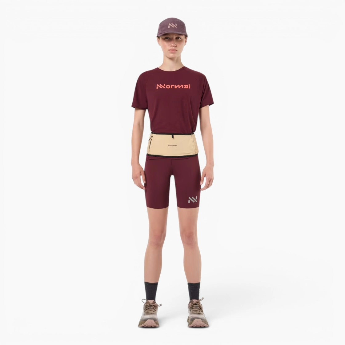 NA2RB2U-002_01WF CINTURÓN NNormal TRAIL RUN BELT BEIGE
